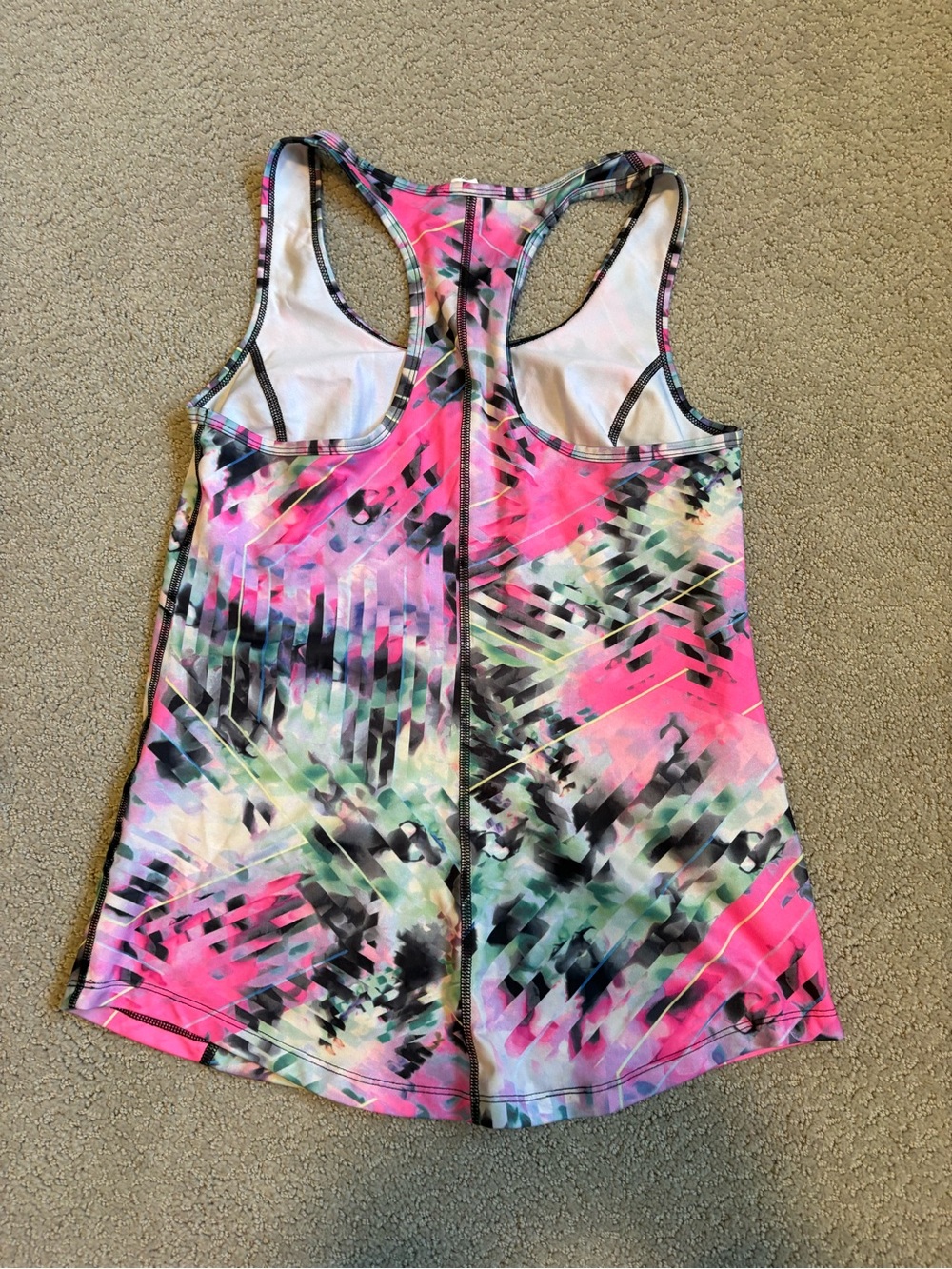 Fila Pink Multi Racerback Tank Top - Picture 3 of 3